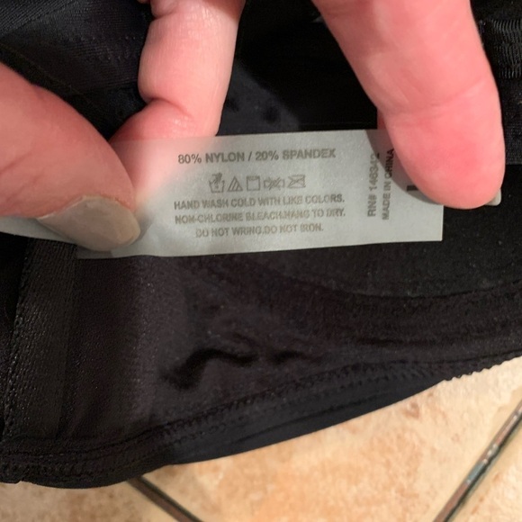 Catherine Malandrino Bikini with Twist Top and High Waist Bottoms in Black L NWT - Picture 5 of 7